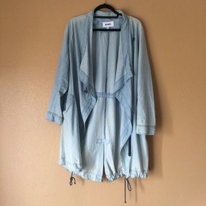 BB Dakota Chambray Drawstring Jacket - Medium